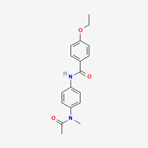 molecular formula C18H20N2O3 B5540529 4-ETHOXY-N-[4-(N-METHYLACETAMIDO)PHENYL]BENZAMIDE 
