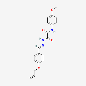 molecular formula C19H19N3O4 B5540547 N-(4-methoxyphenyl)-2-oxo-2-{(2E)-2-[4-(prop-2-en-1-yloxy)benzylidene]hydrazinyl}acetamide 