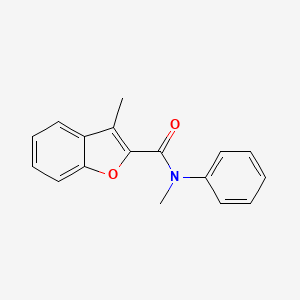 molecular formula C17H15NO2 B5540902 N,3-dimethyl-N-phenyl-1-benzofuran-2-carboxamide 