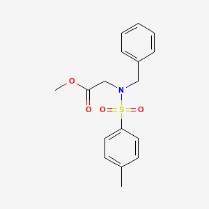 molecular formula C17H19NO4S B5540916 METHYL 2-(N-BENZYL4-METHYLBENZENESULFONAMIDO)ACETATE 
