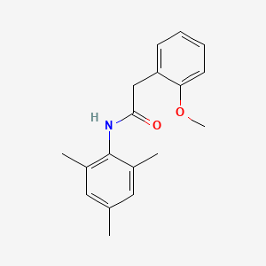 molecular formula C18H21NO2 B5540925 2-(2-methoxyphenyl)-N-(2,4,6-trimethylphenyl)acetamide 