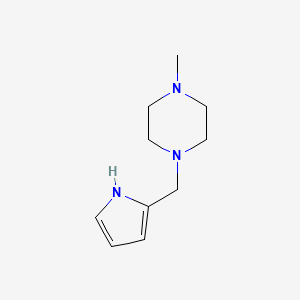 molecular formula C10H17N3 B5540998 1-methyl-4-(1H-pyrrol-2-ylmethyl)piperazine CAS No. 416887-10-0