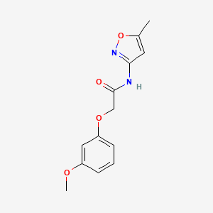 molecular formula C13H14N2O4 B5541023 2-(3-methoxyphenoxy)-N-(5-methyl-3-isoxazolyl)acetamide 
