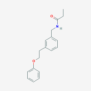 molecular formula C18H21NO2 B5541055 N-[3-(2-phenoxyethyl)benzyl]propanamide 