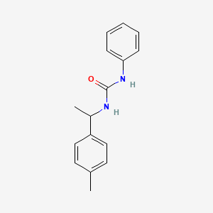 molecular formula C16H18N2O B5541106 N-[1-(4-methylphenyl)ethyl]-N'-phenylurea 