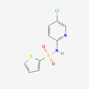 molecular formula C9H7ClN2O2S2 B5541131 N-(5-chloropyridin-2-yl)thiophene-2-sulfonamide 