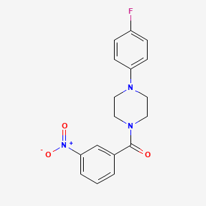 molecular formula C17H16FN3O3 B5541359 (4-(4-Fluorophenyl)piperazin-1-yl)(3-nitrophenyl)methanone 