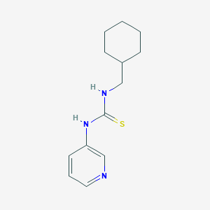 molecular formula C13H19N3S B5541462 1-(CYCLOHEXYLMETHYL)-3-(PYRIDIN-3-YL)THIOUREA 