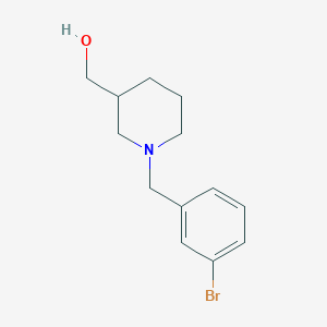molecular formula C13H18BrNO B5541736 [1-[(3-Bromophenyl)methyl]piperidin-3-yl]methanol 