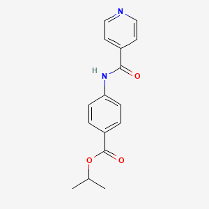 molecular formula C16H16N2O3 B5541830 Propan-2-yl 4-(pyridine-4-carbonylamino)benzoate 