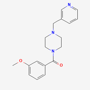 molecular formula C18H21N3O2 B5541886 (3-METHOXYPHENYL)[4-(3-PYRIDYLMETHYL)PIPERAZINO]METHANONE 