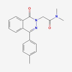 molecular formula C19H19N3O2 B5541897 N,N-DIMETHYL-2-[4-(4-METHYLPHENYL)-1-OXO-1,2-DIHYDROPHTHALAZIN-2-YL]ACETAMIDE 