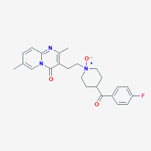 molecular formula C24H26FN3O3 B055420 Sinomedol N-oxide CAS No. 118435-02-2