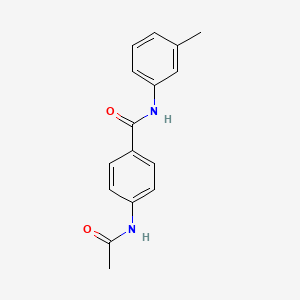 molecular formula C16H16N2O2 B5542059 4-acetamido-N-(3-methylphenyl)benzamide 