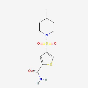 molecular formula C11H16N2O3S2 B5542180 4-(4-Methylpiperidin-1-yl)sulfonylthiophene-2-carboxamide 