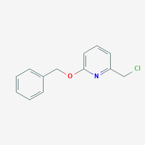 molecular formula C13H12ClNO B055423 2-(Benzyloxy)-6-(chloromethyl)pyridine CAS No. 123926-27-2