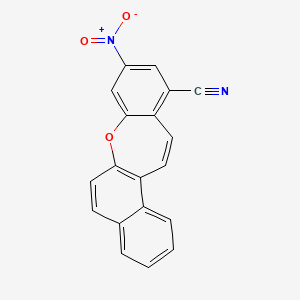 molecular formula C19H10N2O3 B5542350 9-nitronaphtho[2,1-b][1]benzoxepin-11-yl cyanide 