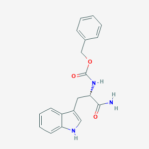 benzyl N-[(2S)-1-amino-3-(1H-indol-3-yl)-1-oxopropan-2-yl]carbamate