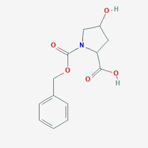 molecular formula C13H15NO5 B554266 1-[(Benzyloxy)carbonyl]-4-hydroxypyrrolidine-2-carboxylic acid CAS No. 13504-85-3