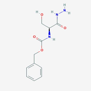 molecular formula C11H15N3O4 B554269 (S)-Benzyl (1-hydrazinyl-3-hydroxy-1-oxopropan-2-yl)carbamate CAS No. 26582-86-5