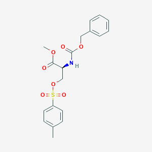 molecular formula C19H21NO7S B554270 methyl (2S)-3-(4-methylphenyl)sulfonyloxy-2-(phenylmethoxycarbonylamino)propanoate CAS No. 1492-52-0