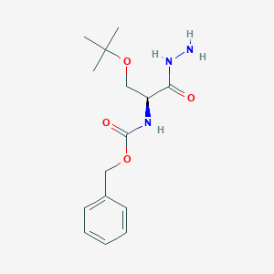 molecular formula C15H23N3O4 B554271 (S)-Benzyl (3-(tert-butoxy)-1-hydrazinyl-1-oxopropan-2-yl)carbamate CAS No. 17083-21-5