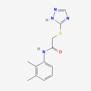 molecular formula C12H14N4OS B5542715 N-(2,3-dimethylphenyl)-2-(1H-1,2,4-triazol-5-ylsulfanyl)acetamide 