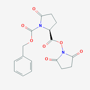 molecular formula C17H16N2O7 B554276 (S)-1-苄基 2-(2,5-二氧代吡咯烷-1-基) 5-氧代吡咯烷-1,2-二羧酸酯 CAS No. 40291-26-7