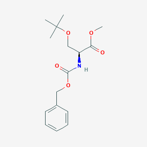 molecular formula C16H23NO5 B554289 (S)-Methyl 2-(((benzyloxy)carbonyl)amino)-3-(tert-butoxy)propanoate CAS No. 1872-59-9
