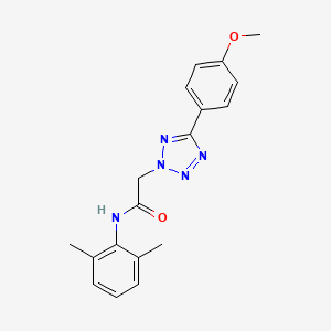 molecular formula C18H19N5O2 B5542942 N-(2,6-DIMETHYLPHENYL)-2-[5-(4-METHOXYPHENYL)-2H-1,2,3,4-TETRAZOL-2-YL]ACETAMIDE 