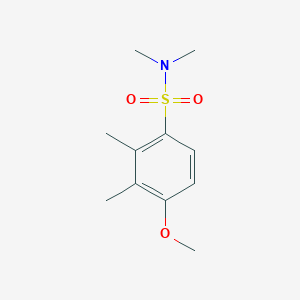 molecular formula C11H17NO3S B5542952 [(4-Methoxy-2,3-dimethylphenyl)sulfonyl]dimethylamine 