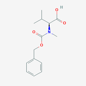 molecular formula C14H19NO4 B554298 Cbz-N-methyl-L-valine CAS No. 42417-65-2
