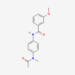 molecular formula C17H18N2O3 B5543115 3-METHOXY-N-[4-(N-METHYLACETAMIDO)PHENYL]BENZAMIDE 