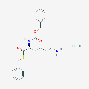 (S)-S-Benzyl 6-amino-2-(((benzyloxy)carbonyl)amino)hexanethioate hydrochloride