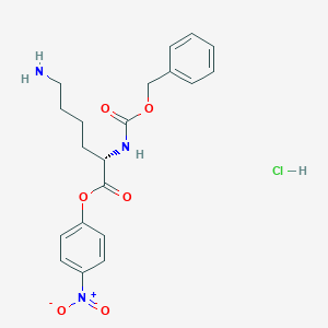 molecular formula C20H24ClN3O6 B554313 4-Nitrophenyl N2-((phenylmethoxy)carbonyl)lysinate monohydrochloride CAS No. 2179-15-9