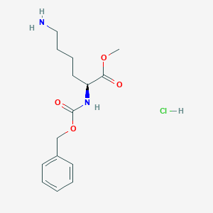 molecular formula C15H23ClN2O4 B554314 (S)-Methyl 6-amino-2-(((benzyloxy)carbonyl)amino)hexanoate hydrochloride CAS No. 26348-68-5