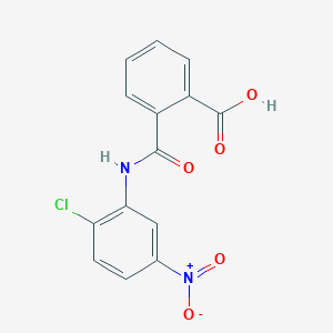 molecular formula C14H9ClN2O5 B5543183 2'-chloro-5'-nitrophthalanilic acid CAS No. 19356-84-4