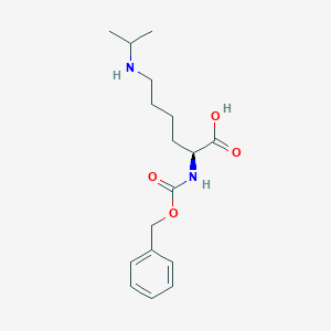 molecular formula C17H26N2O4 B554319 (S)-2-(((Benzyloxy)carbonyl)amino)-6-(isopropylamino)hexanoic acid CAS No. 218938-55-7