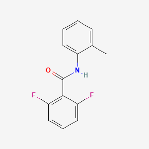 molecular formula C14H11F2NO B5543271 2,6-Difluoro-N-(o-tolyl)benzamide 