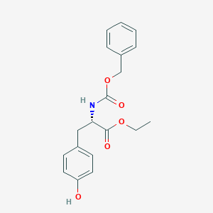 molecular formula C19H21NO5 B554331 (S)-Ethyl 2-(((benzyloxy)carbonyl)amino)-3-(4-hydroxyphenyl)propanoate CAS No. 16679-94-0