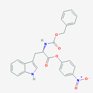 molecular formula C25H21N3O6 B554337 (S)-4-Nitrophenyl 2-(((benzyloxy)carbonyl)amino)-3-(1H-indol-3-yl)propanoate CAS No. 16624-64-9