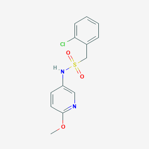 molecular formula C13H13ClN2O3S B5543506 1-(2-chlorophenyl)-N-(6-methoxypyridin-3-yl)methanesulfonamide 