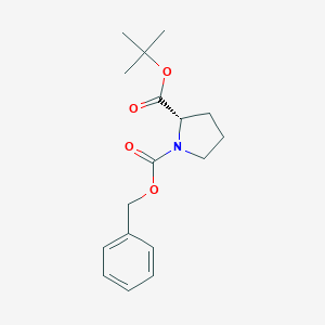 molecular formula C17H23NO4 B554351 (S)-1-Benzyl 2-tert-butyl pyrrolidine-1,2-dicarboxylate CAS No. 16881-39-3