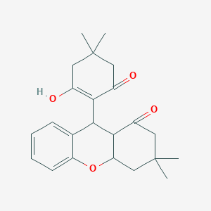 molecular formula C23H28O4 B5543564 9-(2-hydroxy-4,4-dimethyl-6-oxocyclohexen-1-yl)-3,3-dimethyl-4,4a,9,9a-tetrahydro-2H-xanthen-1-one 