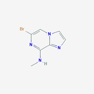 molecular formula C7H7BrN4 B055436 6-bromo-N-methylimidazo[1,2-a]pyrazin-8-amine CAS No. 117718-85-1