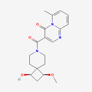 molecular formula C19H23N3O4 B5543642 3-[(1R,3S)-1-hydroxy-3-methoxy-7-azaspiro[3.5]nonane-7-carbonyl]-6-methylpyrido[1,2-a]pyrimidin-4-one 