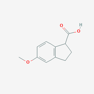 molecular formula C11H12O3 B055437 5-Methoxy-2,3-dihydro-1H-indene-1-carboxylic acid CAS No. 116854-10-5