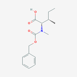 molecular formula C15H21NO4 B554374 (2S,3S)-2-(((Benzyloxy)carbonyl)(methyl)amino)-3-methylpentanoic acid CAS No. 42417-66-3