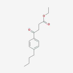 molecular formula C16H22O3 B055438 Ethyl 4-(4-butylphenyl)-4-oxobutanoate CAS No. 115199-55-8