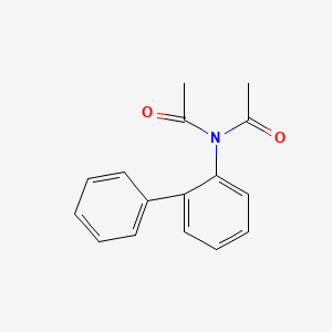 molecular formula C16H15NO2 B5543852 N-ACETYL-N-{[1,1'-BIPHENYL]-2-YL}ACETAMIDE 